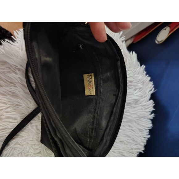 The Sak MultiSak Striped Canvas Cross Body Small Purse Bag Multiple Pockets - Picture 6 of 7